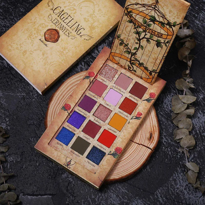 Палетка блестящих теней для век 15 цветов Очаровательная пигментированная