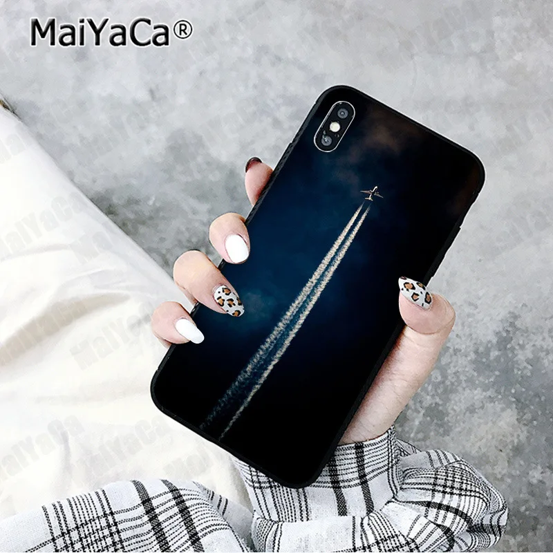A15 MaiYaCa самолет Летающий путешествие облако самолет клиент чехол для телефона для iphone 11 pro 8 7 66S Plus X XS MAX 5S SE XR чехол - Цвет: A15