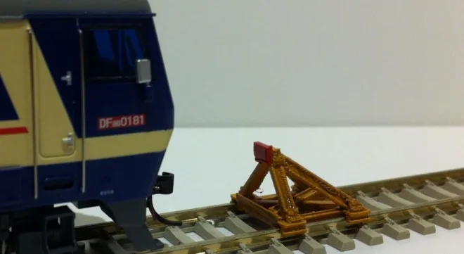 2 шт./лот модель 1/87 Железнодорожный трек в масштабе Хо буфер архитектурная