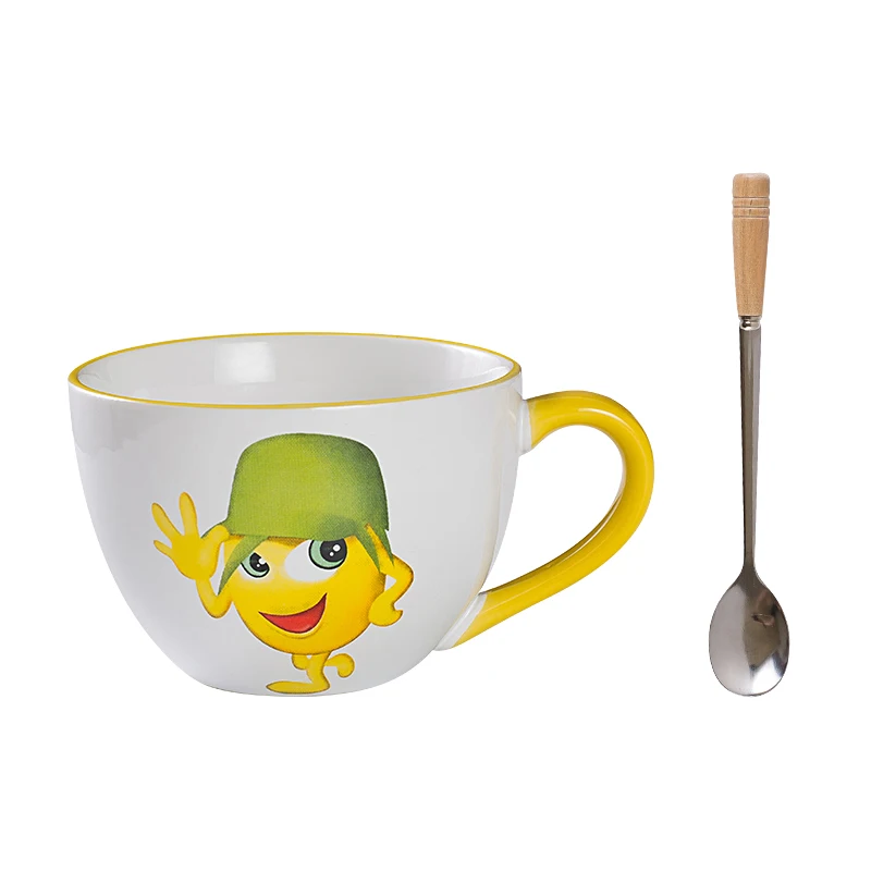 M& M кофейные кружки, керамические чашки и кружки, креативные кружки с милым рисунком, посуда для напитков - Цвет: 26
