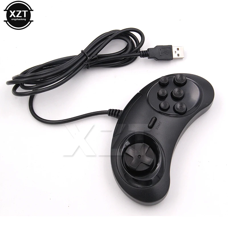 Геймпад SEGA Genesis игровой 6 кнопок USB держатель джойстика для ПК MAC Mega Drive|joystick joysticks|pc