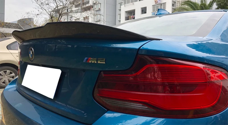 Стиль PSM для BMW F22 Настоящее углеродное волокно автомобильный спойлер багажника