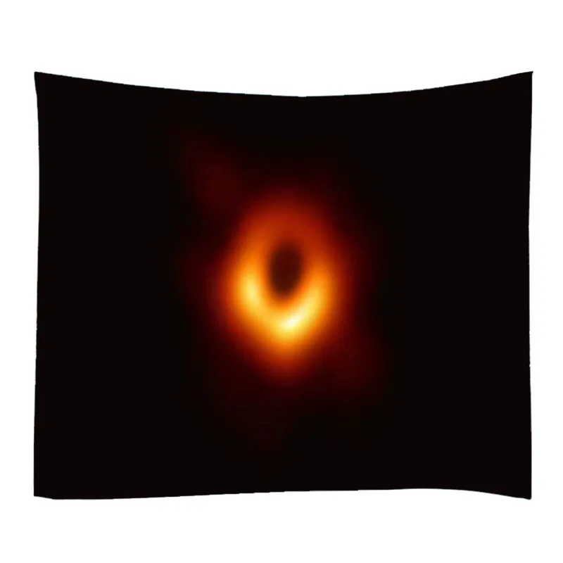 Настенный гобелен с черными отверстиями украшение на стену из полиэстера космос