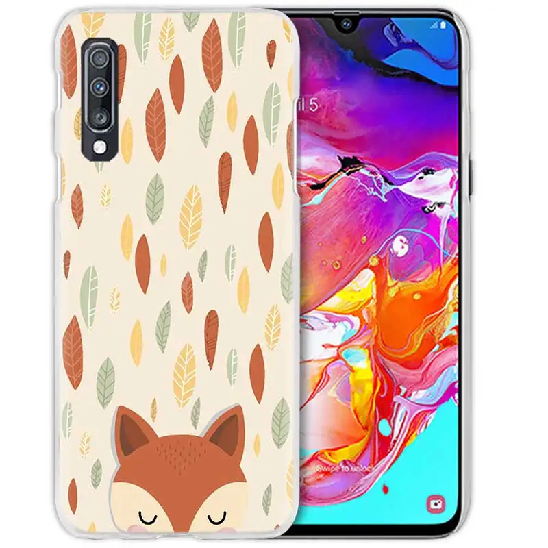 03 Чехол для samsung Galaxy A50 A70 A20e A40 A30 A20 A10 A8 A6 Plus A9 A7 жесткий прозрачный чехол для телефона - Цвет: 03