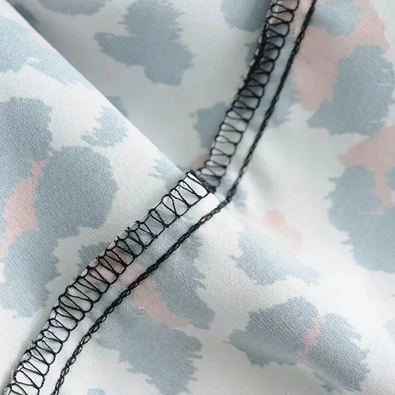 Женская красная блузка с леопардовым принтом модная Осенняя рубашка длинным