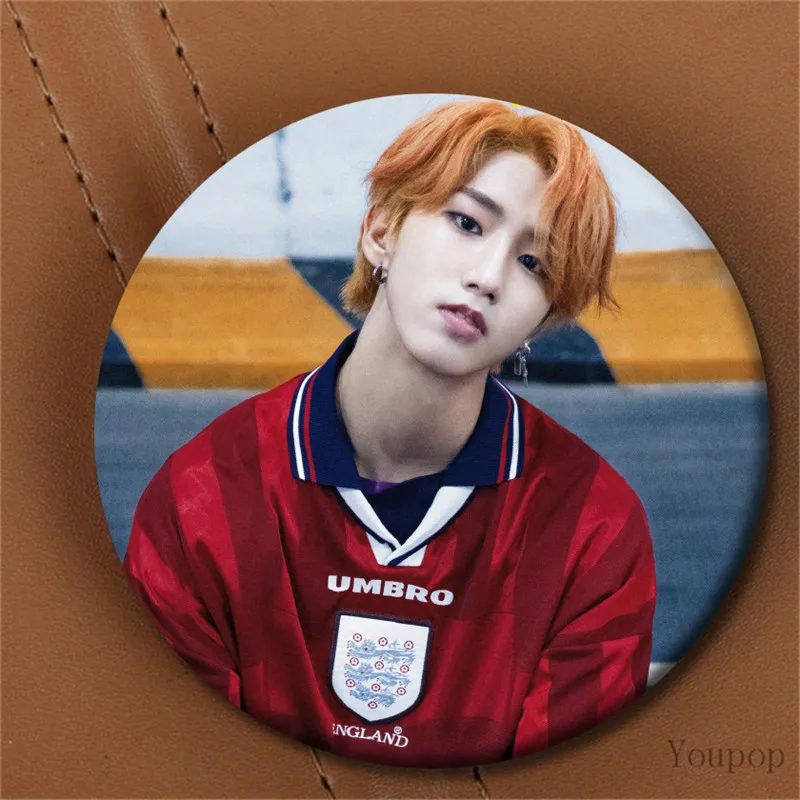 Youpop KPOP бродячий детский 2-й Мини альбом I am Who StrayKids Bang Chan I.N WOOJIN значок с фото булавки броши для одежды шляпа рюкзак