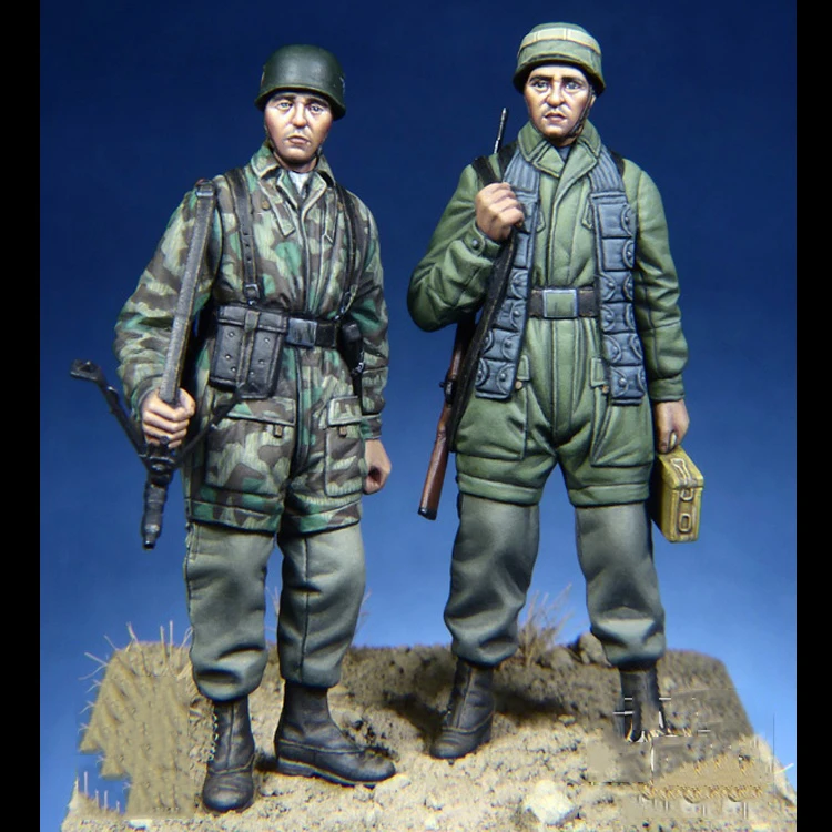 1/35 сборный Набор фигурок из смолы солдаты MG|Наборы для сборки моделей| |