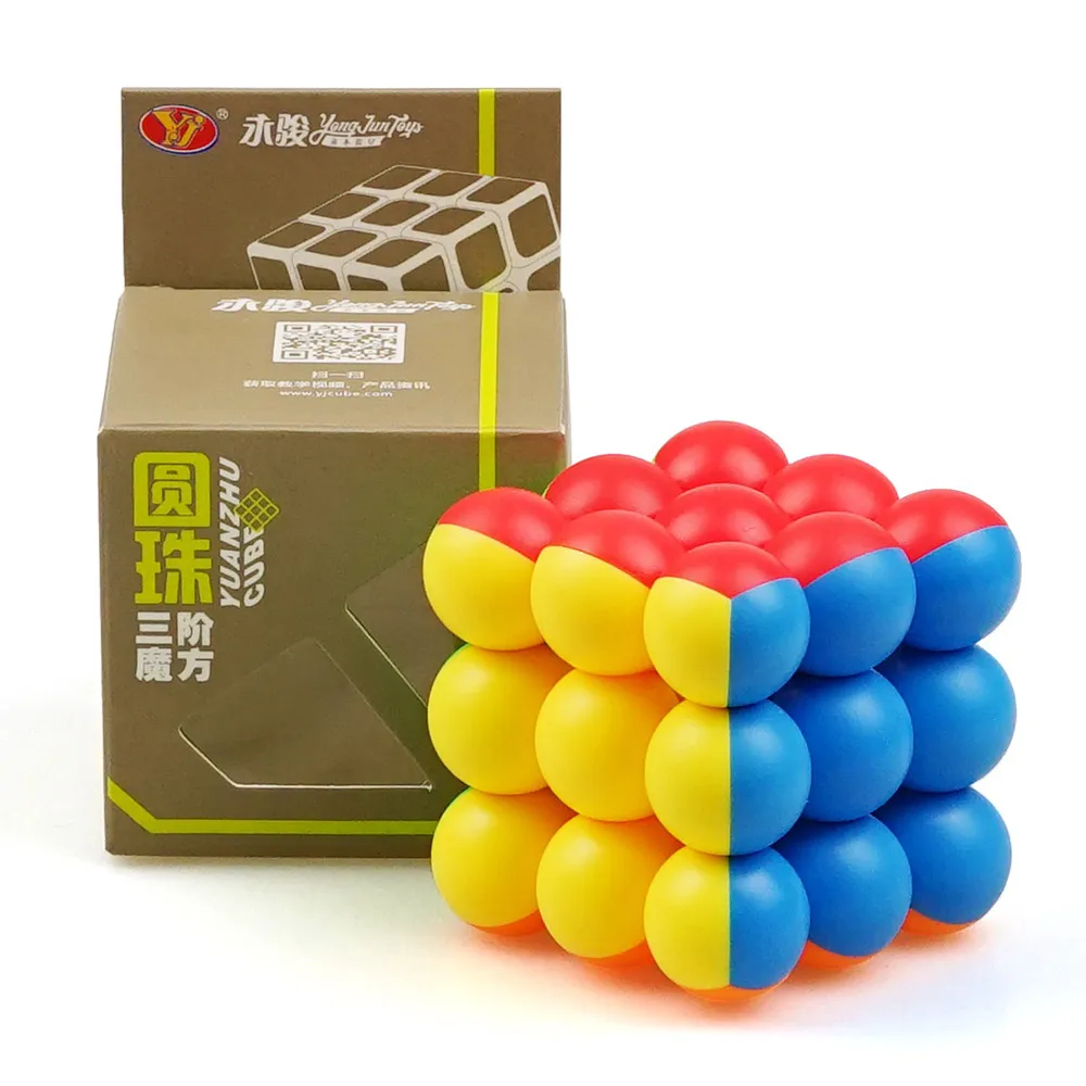 Yj Cubo Magico 3x3x3 головоломка мяч игрушка магический куб профессиональный палец