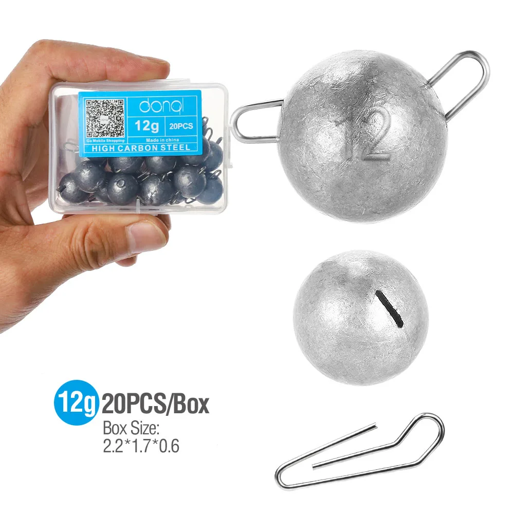 20pcs 12g DONQL 20 шт./кор. Jig Head свинцовые для рыболовный крючок глубокий-пульки, Вес Мягкая приманка в виде червей 2g-14g Карп рыболовные принадлежности рыболовные снасти - Цвет: 20pcs 12g