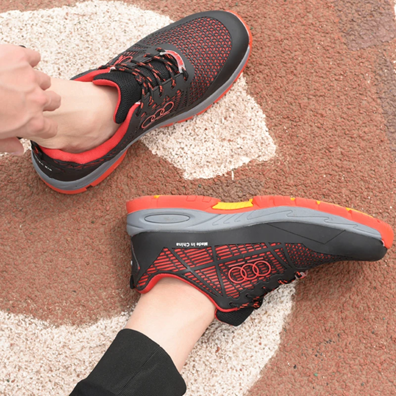 Мужская Рабочая безопасная обувь пластиковые сапоги со стальным носком