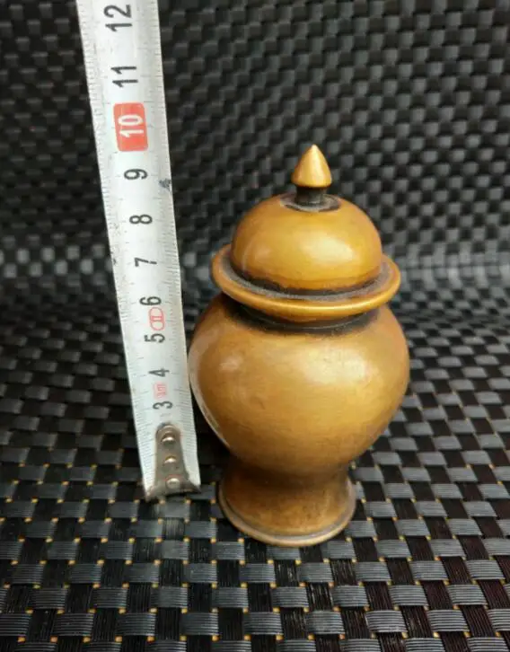 

Chinese pure brass ancients small storage tank.