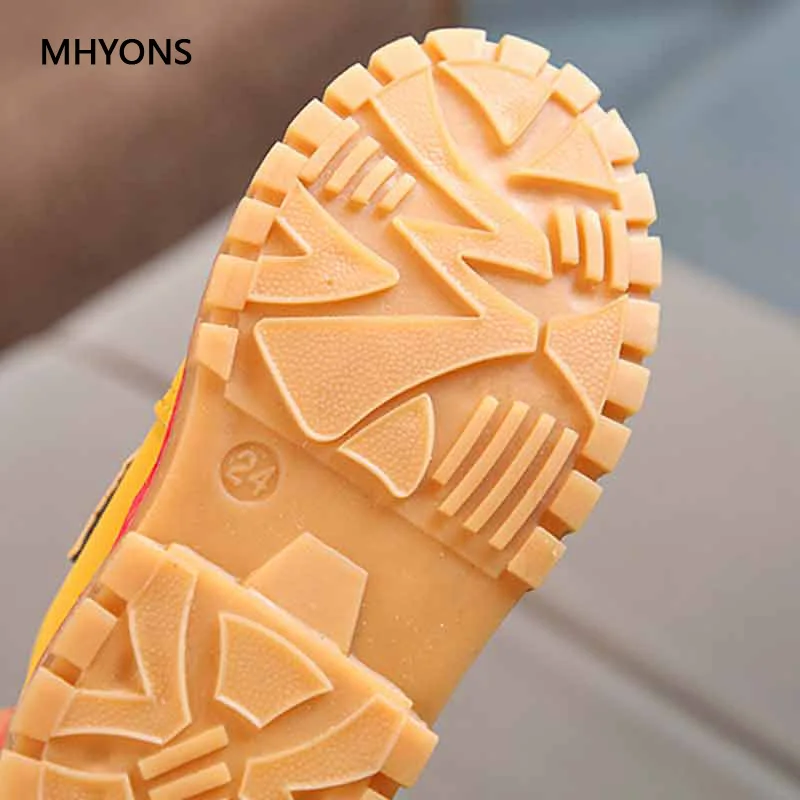 2018 Демисезонный Новая мода Детские ботинки для мальчиков и девочек модные