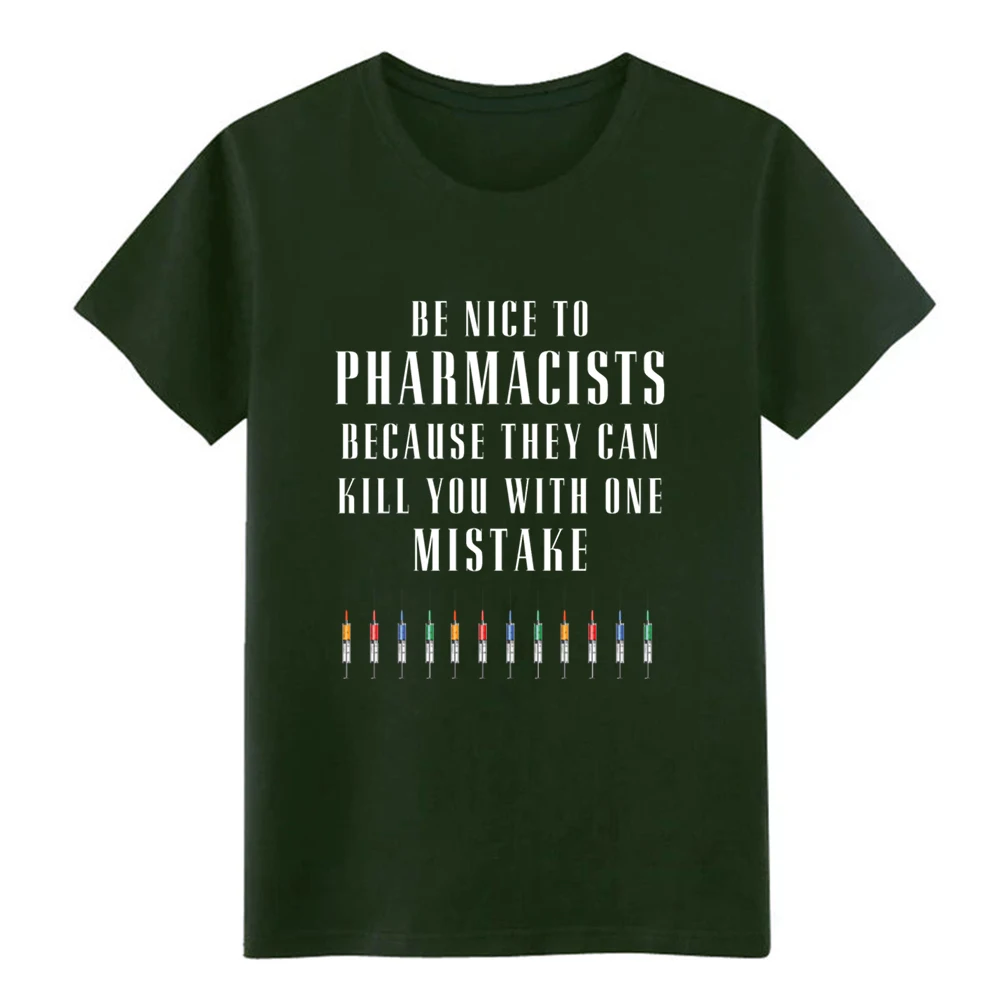 Мужская футболка с надписью Pharmacist-Be nice to Pharmacists потому что они c индивидуальная