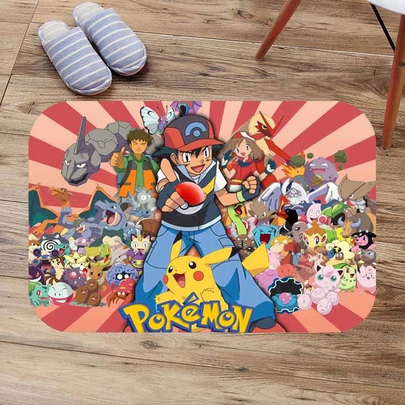 Pokemon Go кухонный коврик на заказ Противоскользящие коврики для гостиной балкон Набор ковриков для ванной комнаты коврик для ванной Коврики Спальня Tapete
