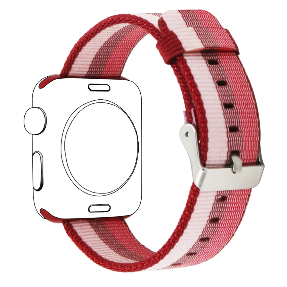 Ремешок nato для apple watch band apple watch 5 4 3 2 1 44 мм/40 мм 42 мм 38 мм iWatch ремешок для часов тканый нейлоновый браслет blet