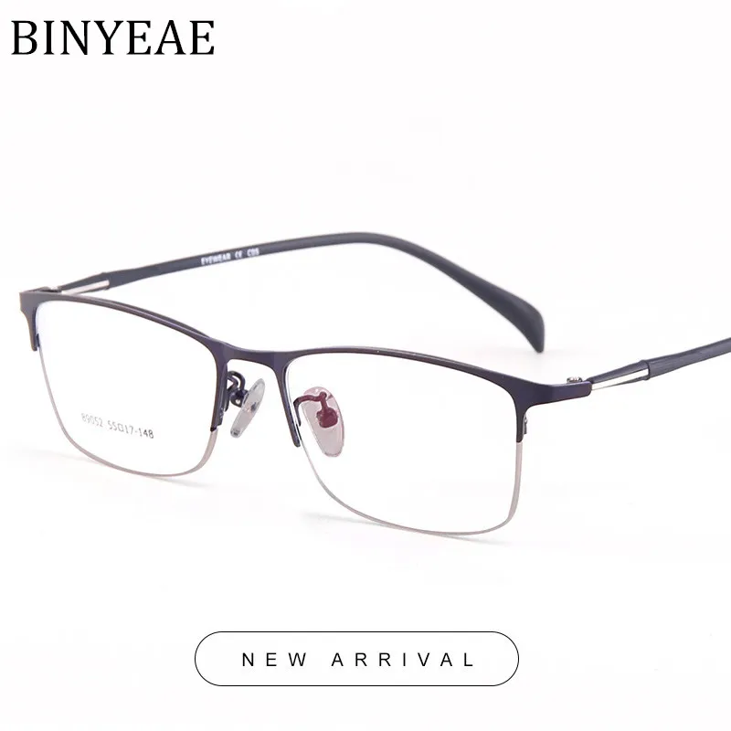 BINYEAE дизайнерские очки для компьютера оптические Lentes Opticos Hombre оправа очков occhiali da