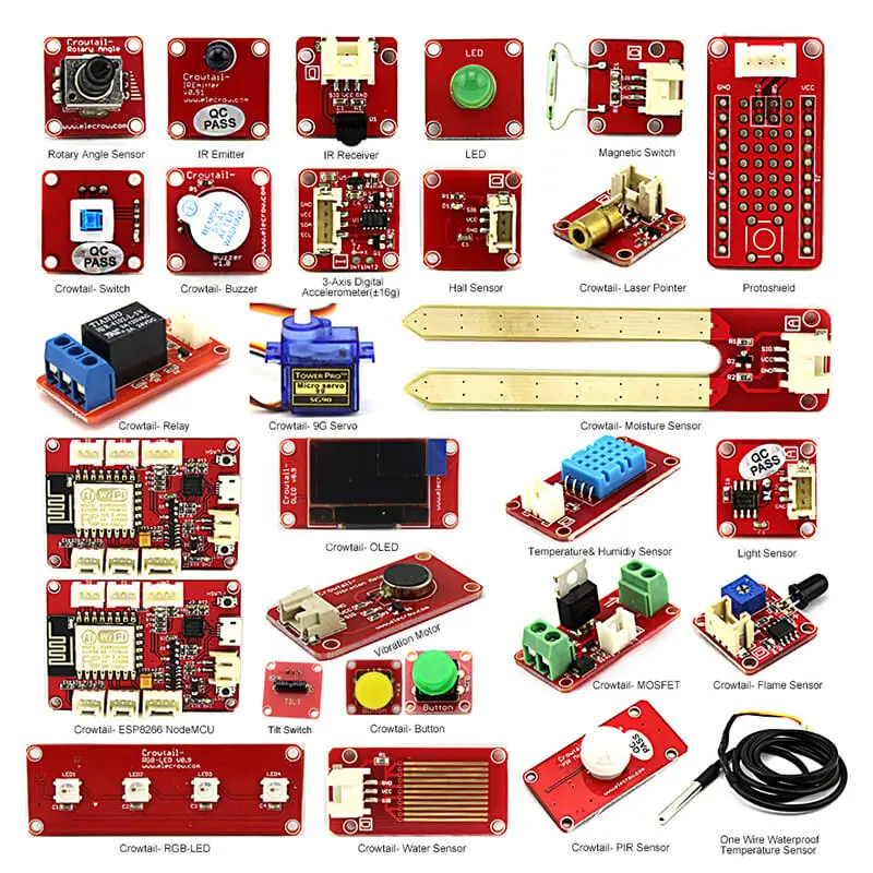 Elecrow ESP8266 NodeMCU IOT комплект DIY умный дом приложения беспроводной esp8266 WiFi модуль с 27 видов Crowtail интерфейс