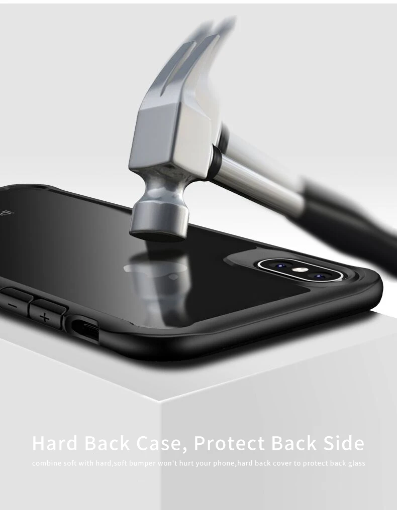 Противоударный защитный чехол для iPhone XR XS 8 7 Plus, прозрачный чехол из ТПУ для iPhone 6 6S Plus 5 XS Max, роскошный силиконовый чехол