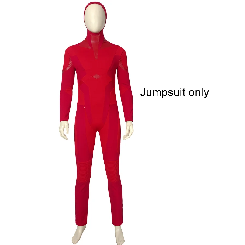 Jumpsuit only Новейший костюм Барри Аллен фальш супергерой флэш сезон 5 Хэллоуин мужские костюмы Взрослый флэш Косплей Аксессуары сапоги - Цвет: Jumpsuit only