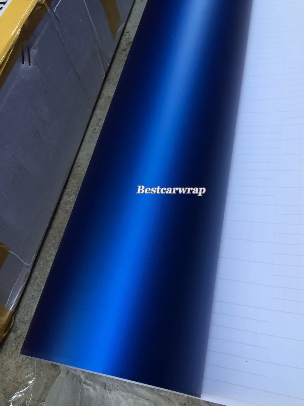 Темно синий сатиновый металлический матовый хром виниловая пленка покрытие