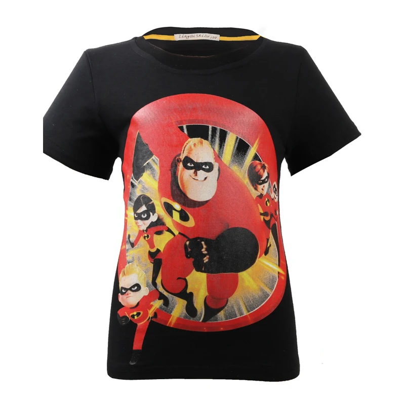 Новые Топы для маленьких мальчиков Детская летняя футболка с героями