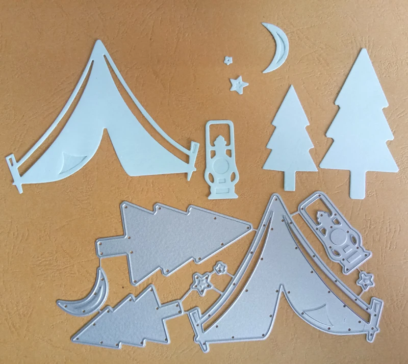Estel Tent Tree трафареты для скрапбукинга кемпинга выгравированные Выгравированные