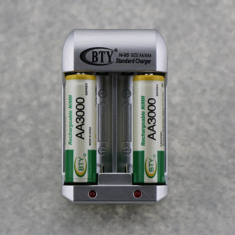 BTY 1 2 V 4*3000mah AA Аккумуляторная Ni MH батарея + 809 AA/AAA зарядное устройство с упаковочным