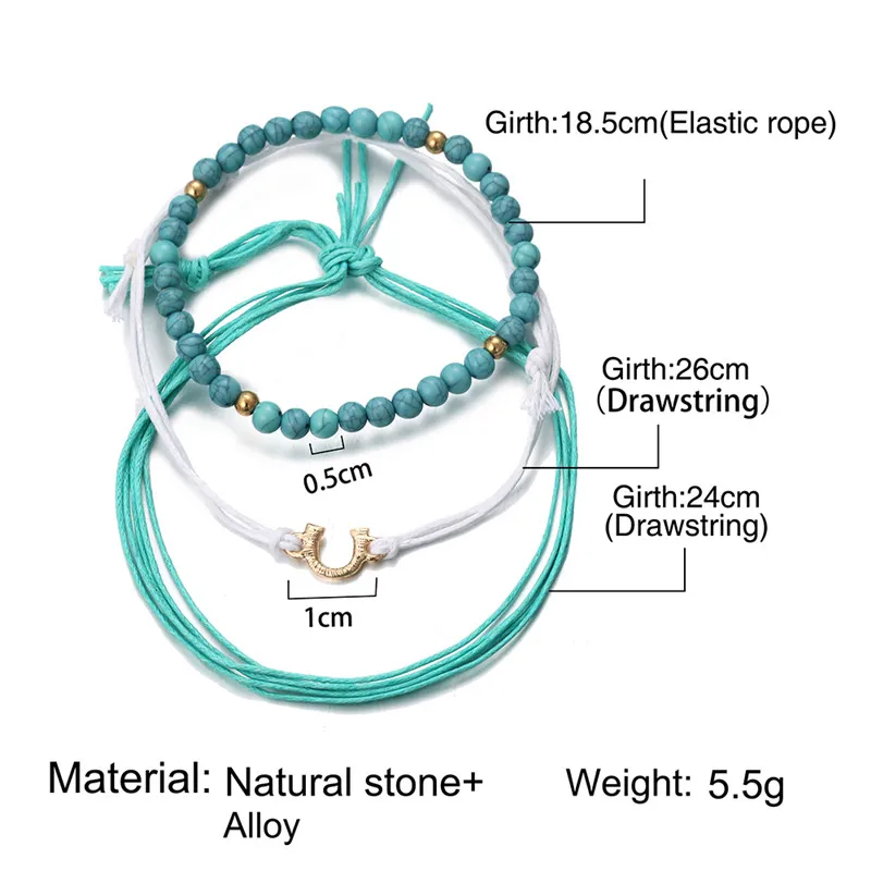 Женский браслет с цепочкой бусинки для Модной Бижутерии оптовые поставки