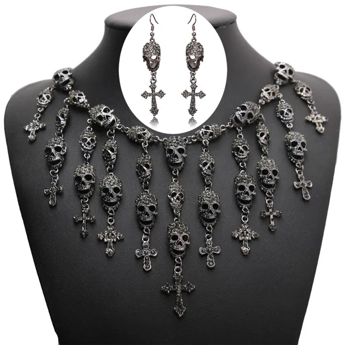 1039-1306-Black Choker Necklaces For Women Collier Femme Pendant Collar Statement Bijoux Fashion Jewelry Chocker Maxi Boho Vintage Necklace - Окраска металла: 1039-1306-Black