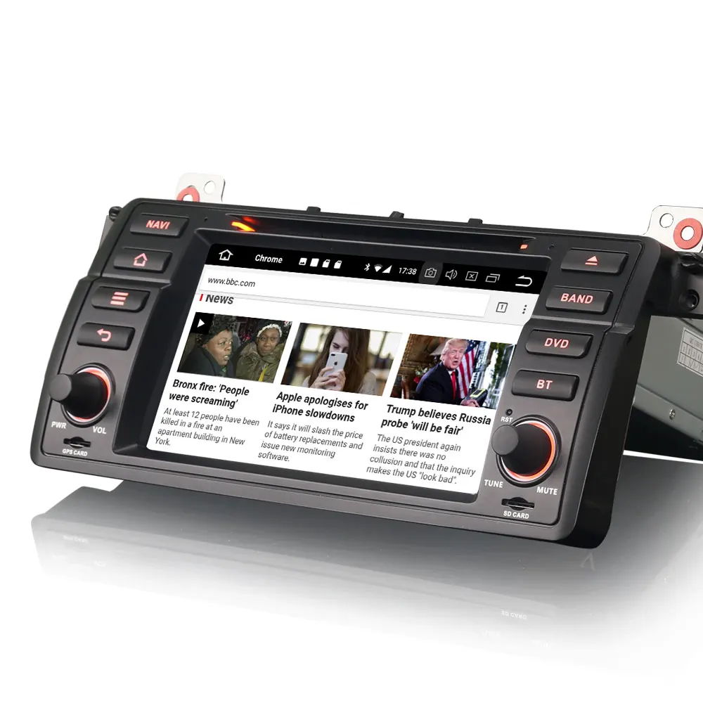 7 &quotОС Android 8 0 DVD мультимедиа gps радио для BMW E46 (318/320/325) 1998-2006 и M3 с Разделение Экран