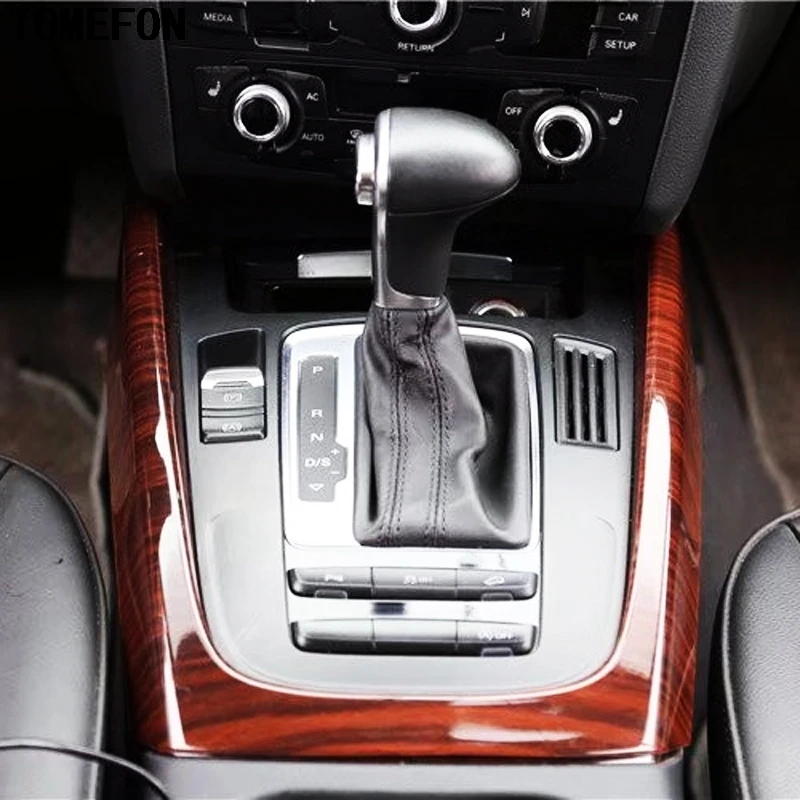 TOMEFON для Audi Q5 2013 2016 ABS пластиковая деревянная краска Передняя шестерня щит рамка 4