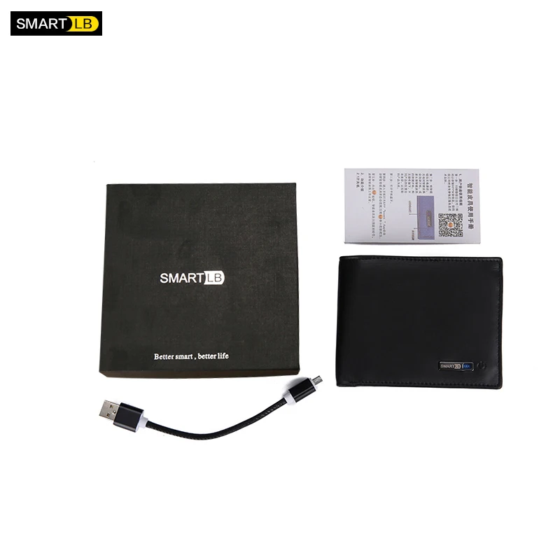 

Men Genuine Leather Anti Lost Intelligent Bluetooth Smart GPS Wallet Purse Male Card Holders Card Case Suit