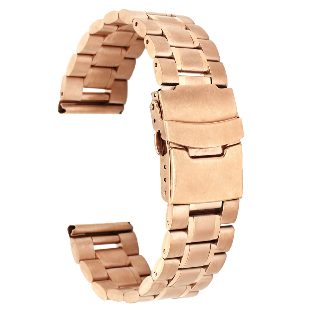22 мм браслет из нержавеющей стали для часов Asus ZenWatch 1 2 мужчин WI500Q WI501Q