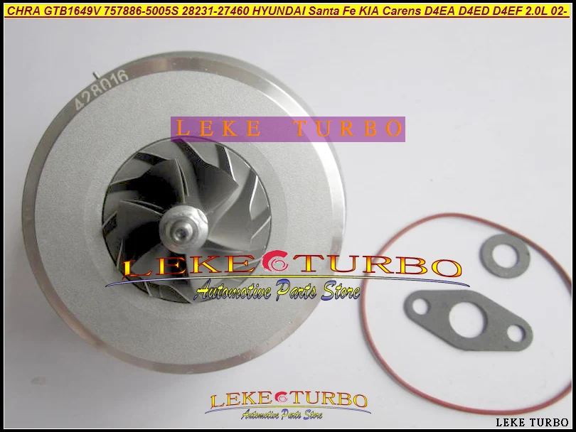 Картридж турбокомпрессора CHRA GTB1649V 757886 5003S 28231 27400 для HYUNDAI Tucson Sonata 05 Santa Fe KIA Magentis D4EA