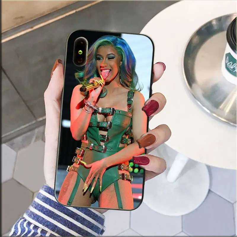 Yinuoda американский рэп певец Карди B чехол для Apple iPhone 8 7 6 6S Plus X XS MAX 5 5S SE XR чехлы