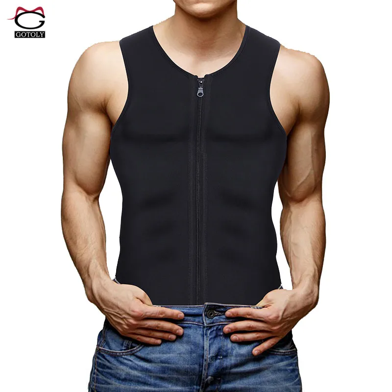 Комфортный неопреновый тренажер на молнии жилет корсет Корректирующее белье для