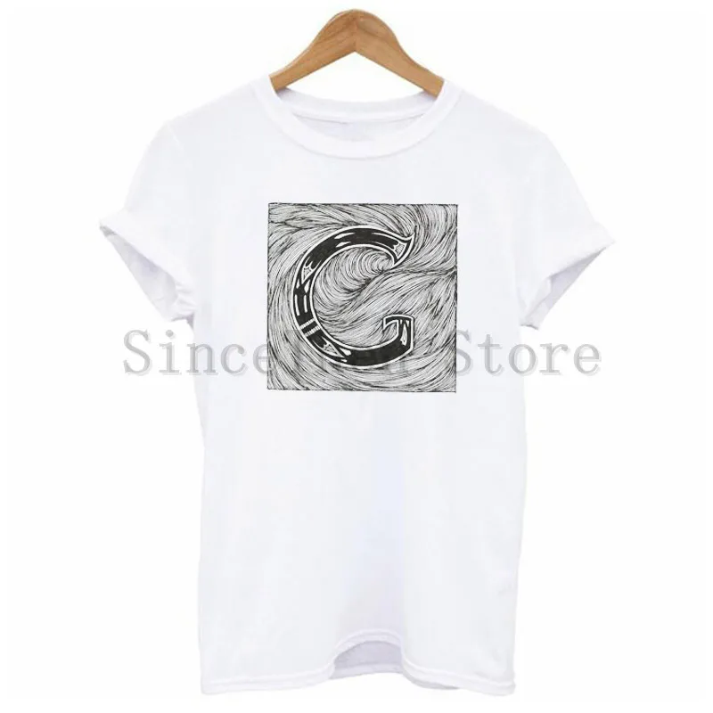 Новая женская футболка с принтом хлопковая рубашка круглым вырезом летняя для