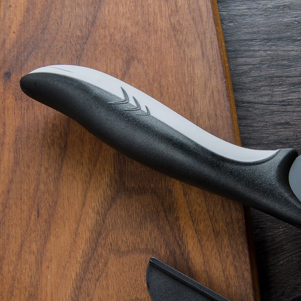 COOBNESS кухонные ножи, инструмент Santoku, нож шеф-повара, нож для очистки овощей, нож для нарезки хлеба, черное лезвие, нож из нержавеющей стали, для дома