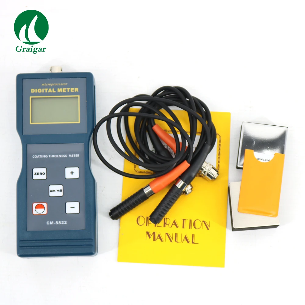 

CM-8822 Digital Coating Thickness Gauge F/NF Probes 0-1000um Measure the Thickness of Non-Magnetic Materials