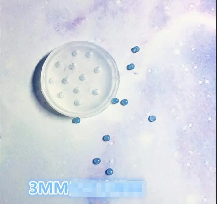 3mm Новые прозрачные силиконовые формы высушенный цветок смолы декоративное ремесло DIY 3 мм 4 мм опаловые бусины формы для эпоксидной смолы для ювелирных изделий - Цвет: 3mm