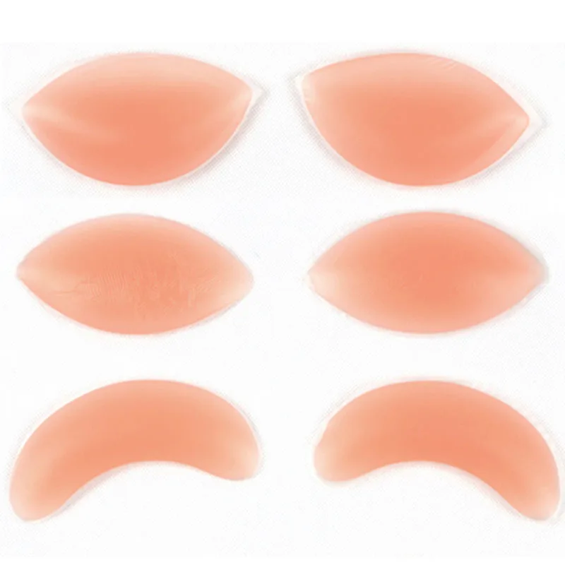 1 Пара простых силиконовых подушечек для бюстгальтера невидимые плотные