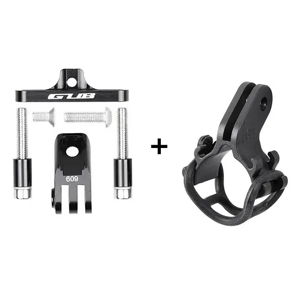 Set Велосипедный светильник на руль для велосипеда, держатель для GoPro Hero 8 7 6 5 4 YI 4K Sjcam eken DJI OSMO, набор аксессуаров для экшн-камеры - Цвет: Set