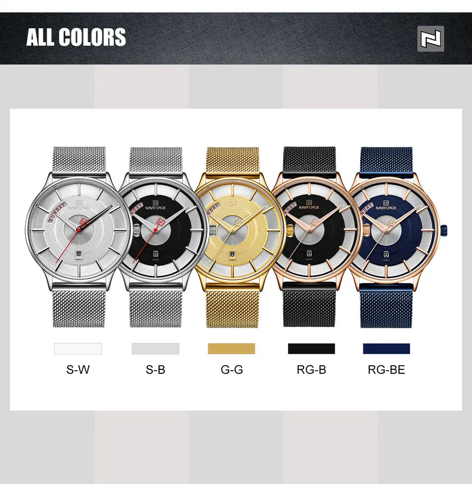 Новинка NAVIFORCE мужские часы лучший бренд класса люкс кварцевые мужские часы модные повседневные стальные сетчатые часы мужские s наручные часы Relogio Masculino