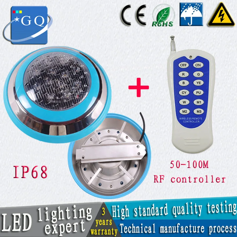 Светодиодная подводная лампа ing6w9w12w18w27w36W54w светильник для бассейна IP68