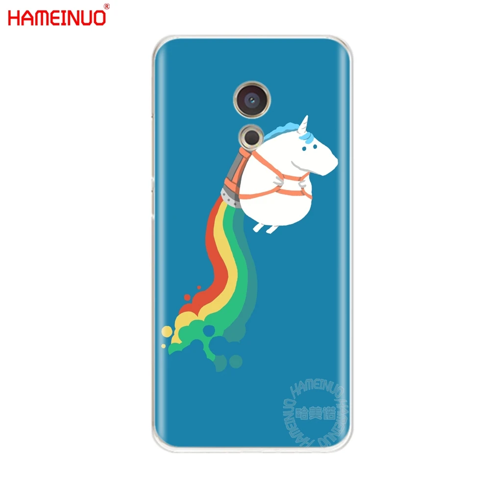 Hameinuo Единорог на радуге ранец чехол для телефона для Meizu M6 M5 M5S M2 M3 M3S MX4 MX5 MX6 PRO 6 5 U10 U20 Примечание плюс - Цвет: 52676