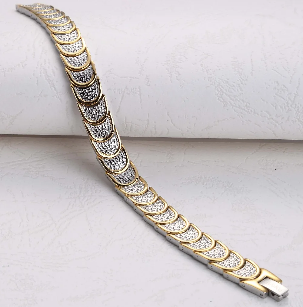 4 в 1 Мужской спортивный браслет из чистого титана с отрицательными ионами |