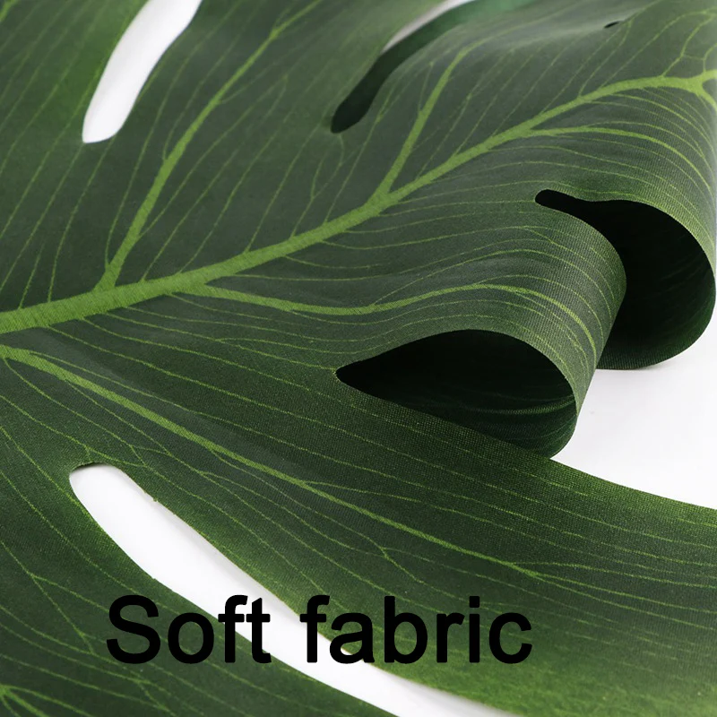 Наши теплые 12 шт Искусственные тропические листья ладони для Гавайских Луау