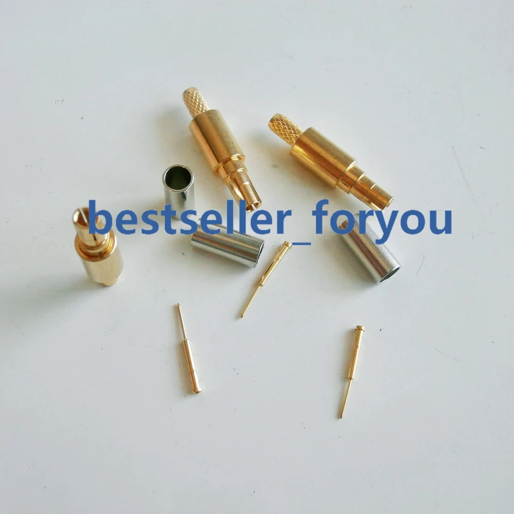 

crc9 crimp male connector for g316 rg174 lmr100 coaxial cable golden