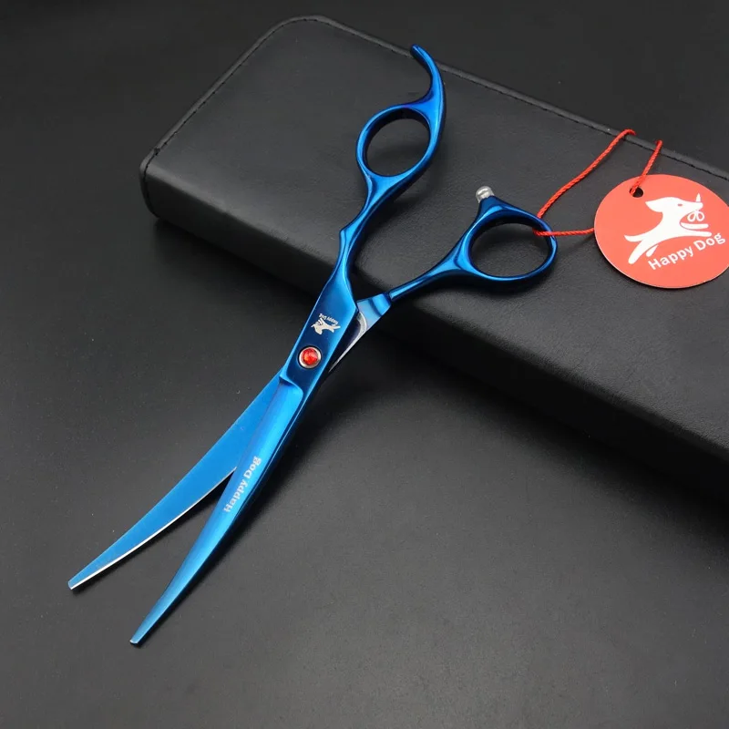 7 дюймов Профессиональные ПЭТ Уход за лошадьми ножницы прямые и филировочные &amp