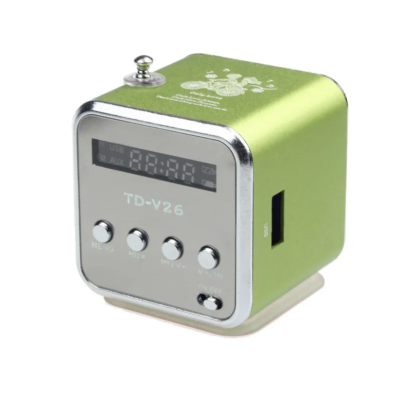 Новый портативный mp3-плеер усилитель с ЖК-экраном карта Micro SD TF USB диск динамик